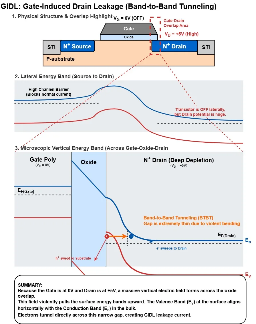 Second view of gate-induced drain leakage